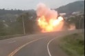 ​Vídeo impressionante – Freio de caminhão super aquece e explode