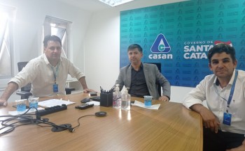 ​Falta de água – vice prefeito tem audiência com diretores da Casan