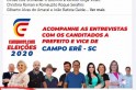 ​Entrevista com candidatos a prefeito e vice de Campo Erê atinge alto índice de audiência