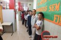 Alunos formaram fila para votar. foto: www.campeore.com