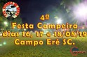 ​Começa hoje a 4ª Festa Campeira de Campo Erê