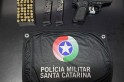 PM de Campo Erê apreende arma e munições contrabandeadas da Argentina