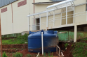 ​Reativada o sistema de captação de água da chuva na escola Médici
