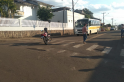 ​Acidente no centro de Anchieta deixa condutor de moto ferido