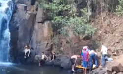 ​Homem cai de cachoeira em Maravilha