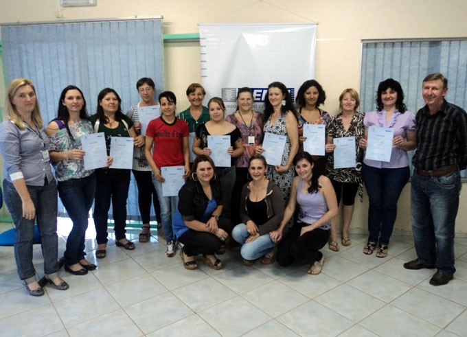 Conclusão do curso de custura industrial