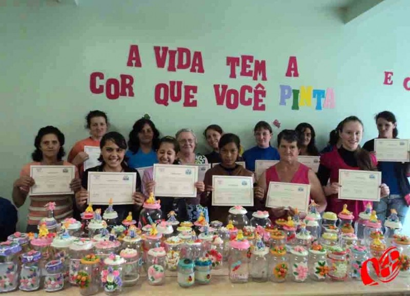Uma das turmas do curso