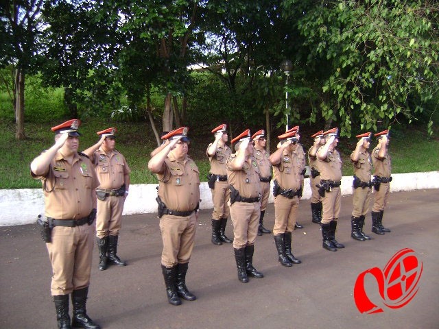 Policiais foram homenageados no aniversário da Companhia