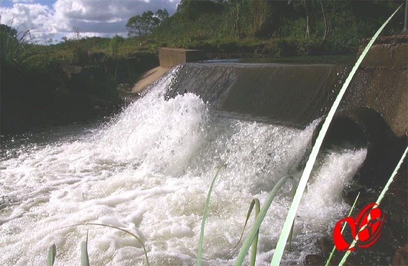 Rio que fornece água para a cidade de Campo Erê. Foto: www.campoere_1.com