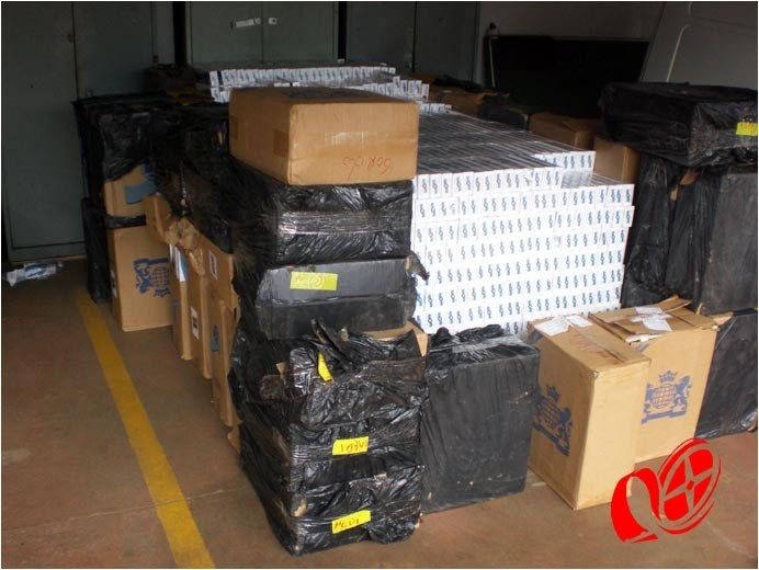 Cigarros apreendidos. Foto: PF 