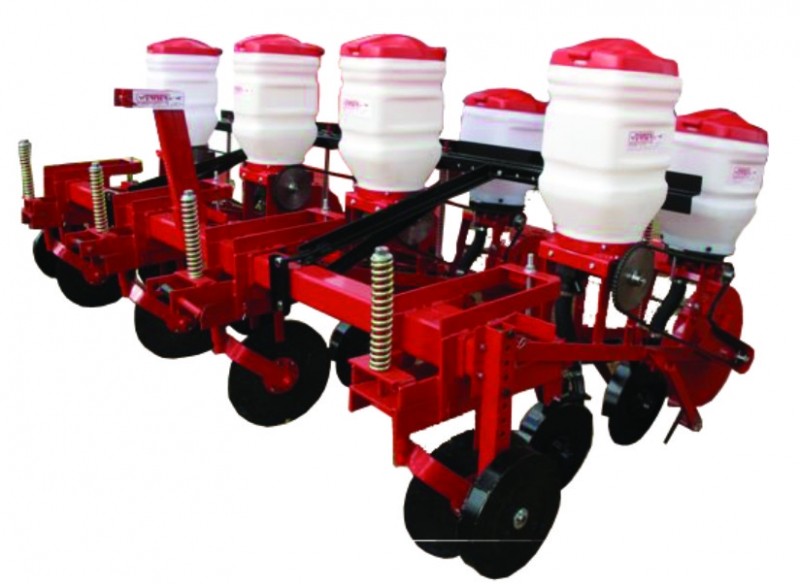 Plantadeira mecanizada para 02, 03 e 04 linhas oscilantes para o plantio de várias culturas.