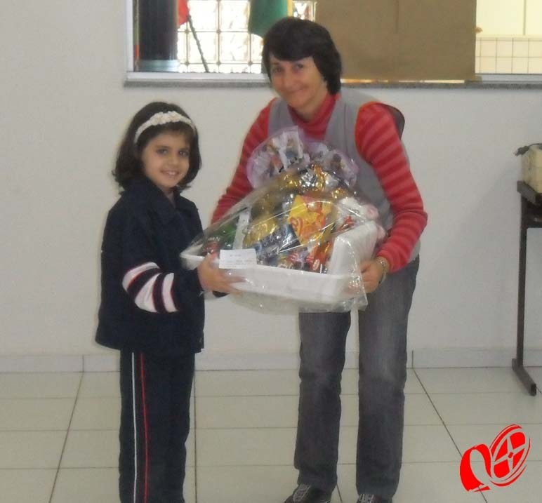 Isadora e a diretora Maria 