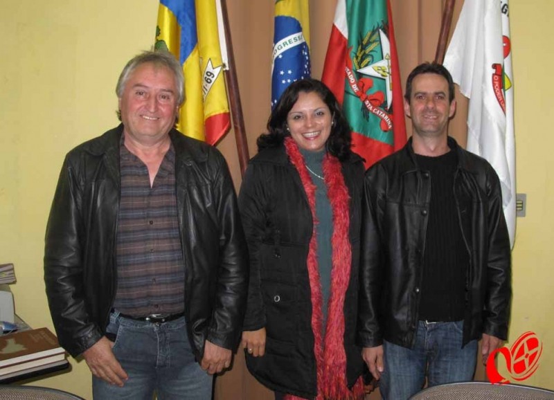 Leonir, Vaneza e Krefta, indicados para compor o PSD em Campo Erê. Foto: www.campoere_1.com
