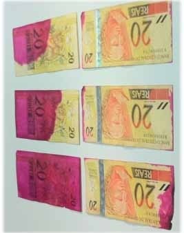 Dinheiro manchado não sera trocado