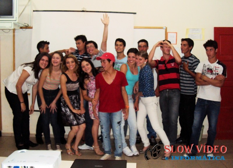 Alunos do estagio supervisionado do 4º EMIEP.