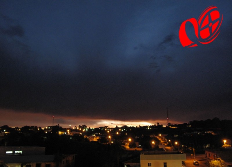 Chuva começou na noite de ontem e foi continua.