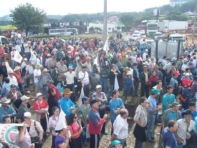 Mobilização teve transito impedido