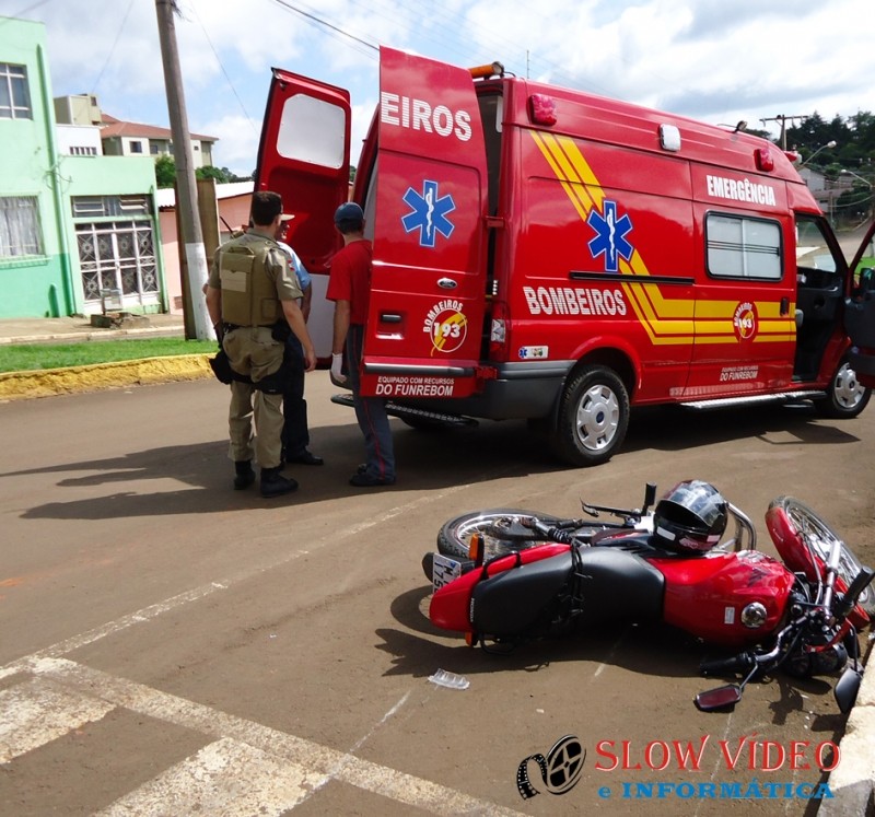 Acidente feriu motociclista. Foto www.campoere_1.com (1)