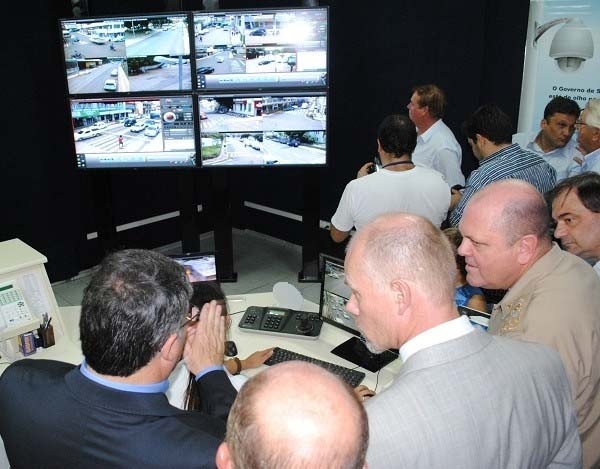 Câmeras foram instaladas em pontos de maior movimento nas cidades (Foto: Mayelle Hall/SDR-Joaçaba)