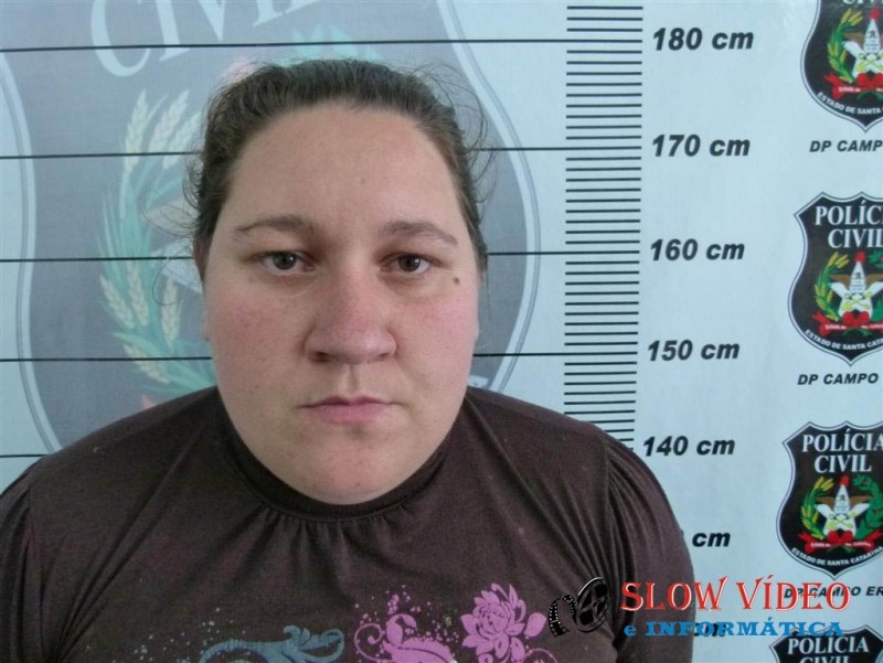 Heloisa foi presa e encaminhada ao presidio. Foto PC