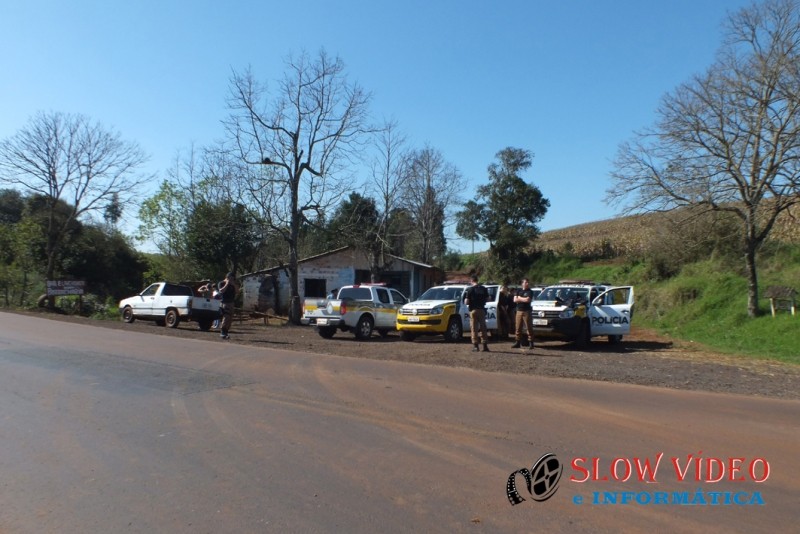 Base da policia na PR 180. Foto: www.campoere_1.com