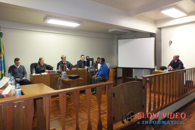 Julgamento no Fórum de Campo Erê. Foto: www.campoere_1.com