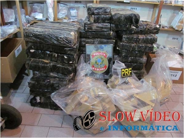 880 kgs de maconha fora de circulação. Foto PF