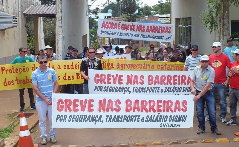 Manifestação realizada em Dionísio Cerqueira SC. Foto: divulgação