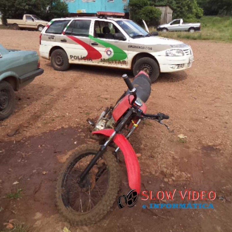 Motocicleta apreendida. Foto: www.campeore.com