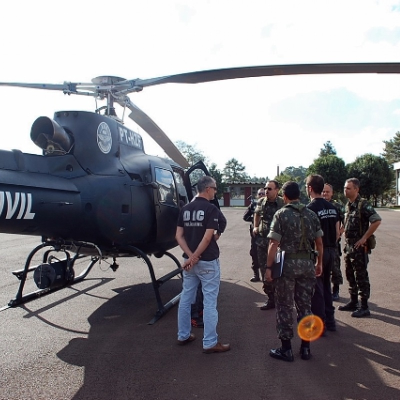 Operação contou com apoio de aeronaves. Foto: divulgação