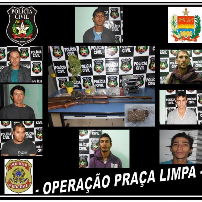 Operação Praça Limpa Foto PC-SC