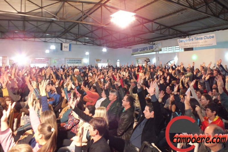 Audiência disse "SIM". Foto: Jandir Sabedot/www.campoere_1.com