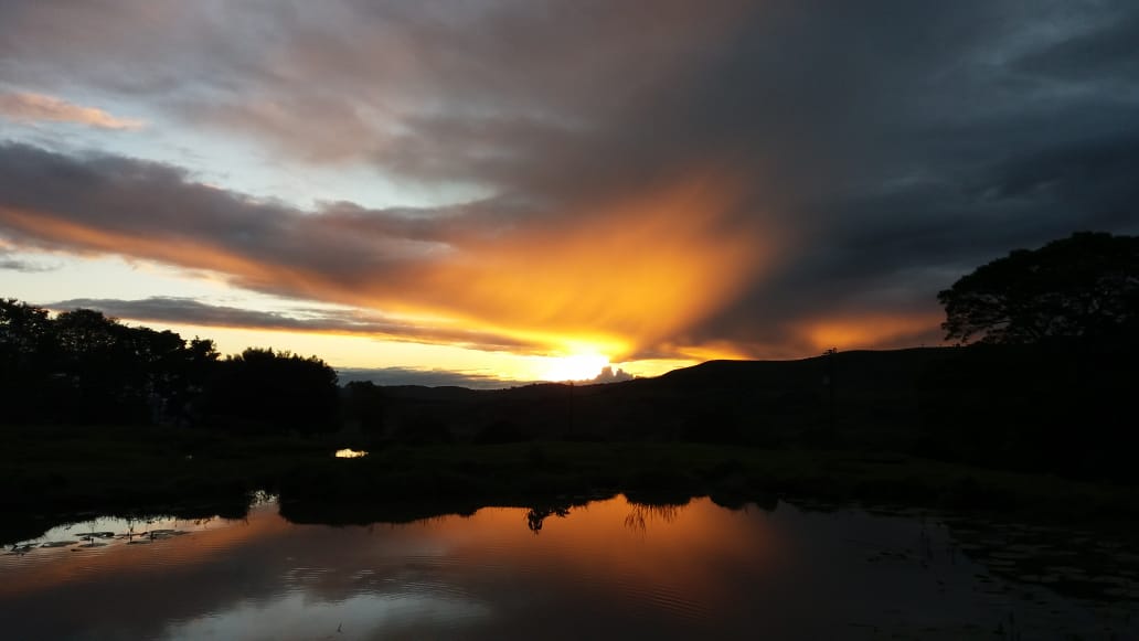 Por do sol no interior de Campo Erê SC