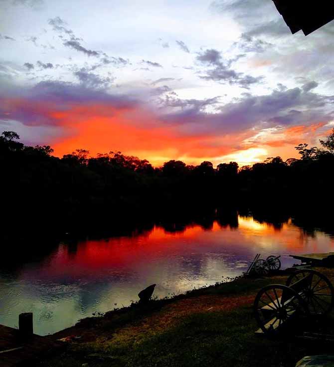 Por do Sol no interior de Campo Erê