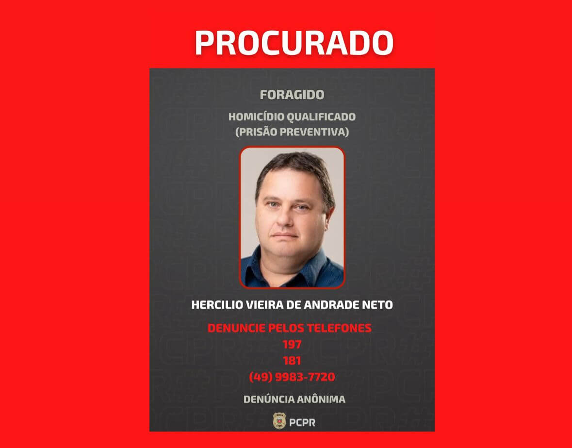 Imagem divulgada pela PC-PR