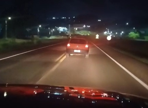 Zig-zag na BR-282: PRF flagra motorista embriagado e sem CNH em Xaxim