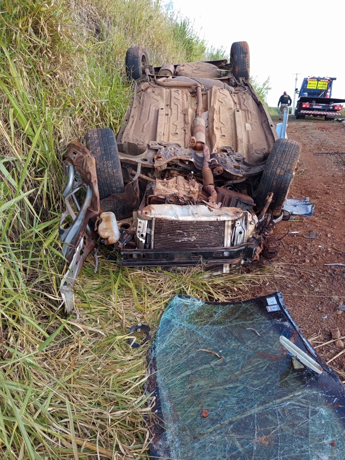 Em Renascença motorista é encontrado dentro de carro após ficar horas aguardando socorro.