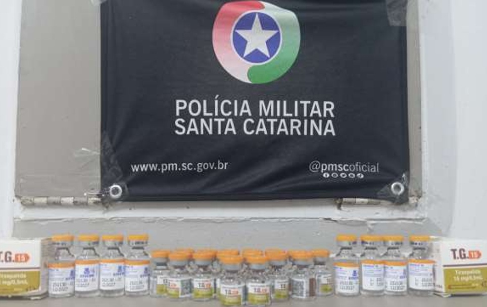 Polícia Militar apreende 24 ampolas de tirzepatida em São Lourenço do Oeste