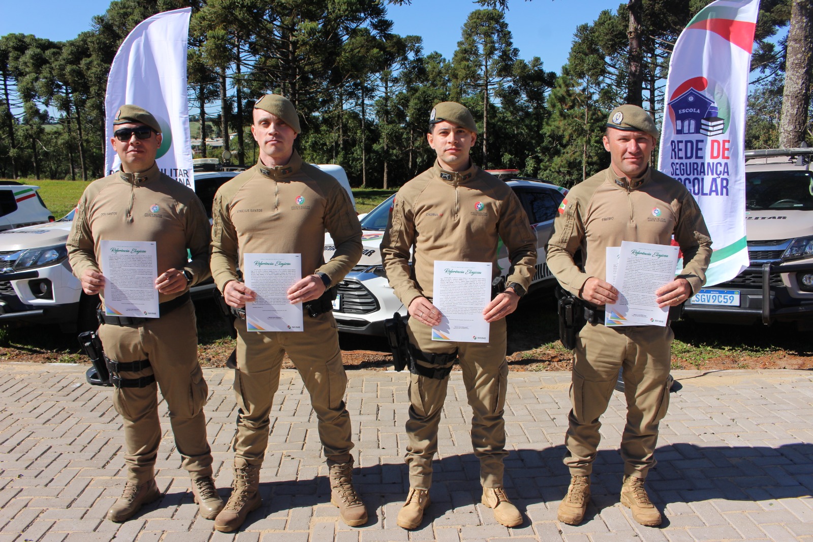 Policiais militares de Campo Erê são homenageados no 4º aniversário do 36º BPM/Fron