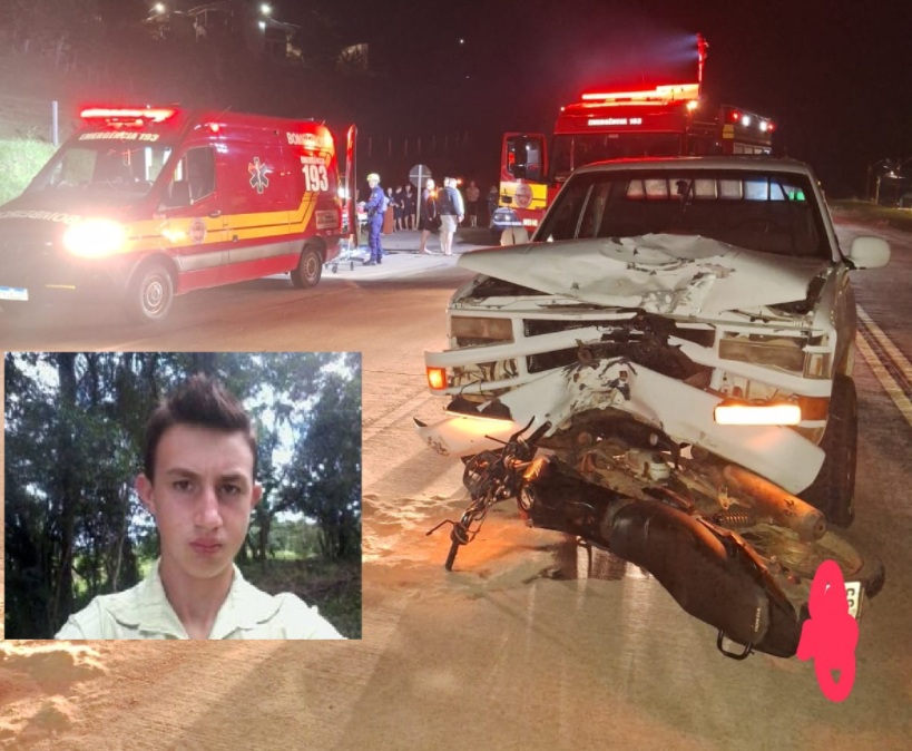 Motociclista morre em grave acidente na BR-163 em Guarujá do Sul