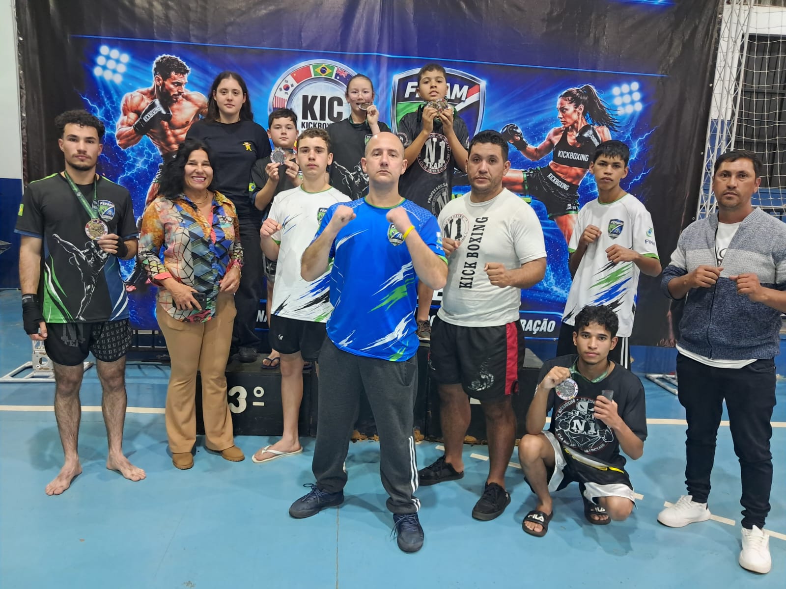 Lutadores de Campo Erê conquistam vagas para o Campeonato Brasileiro de Kickboxing