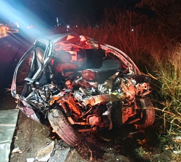 Idoso morre em grave acidente na BR-282, em Cordilheira Alta
