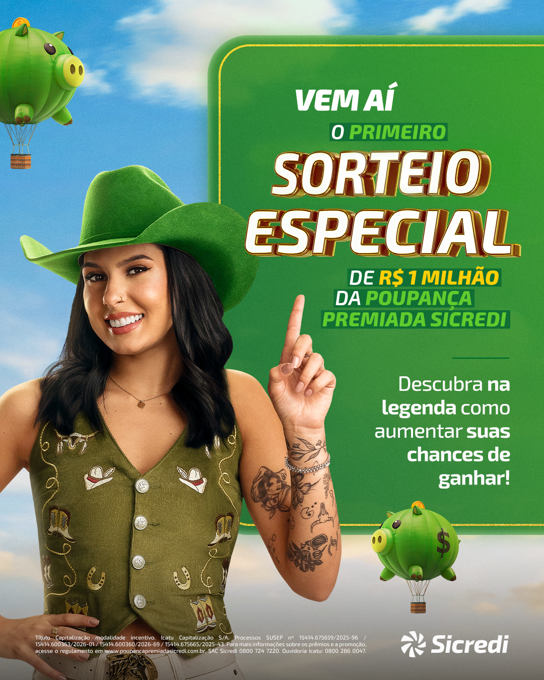 Campanha do Sicredi incentiva poupança e distribui prêmios em dinheiro na região