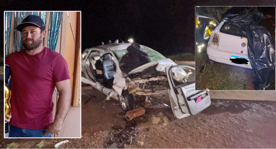 Choque frontal entre dois veículos na BR-163 em Guarujá do Sul deixa um morto e duas mulheres gravemente feridas