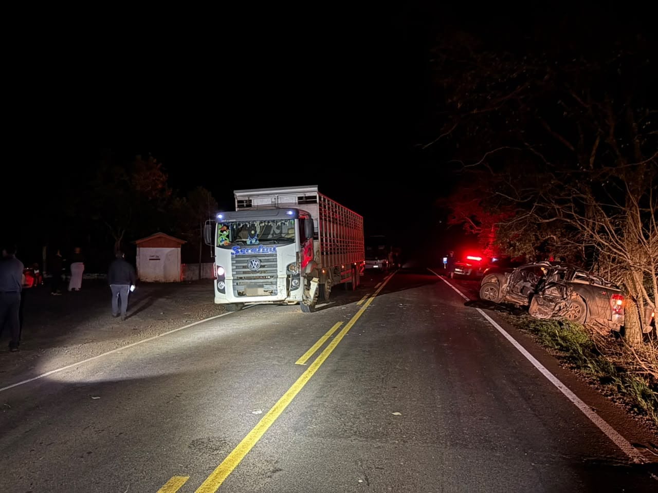 Idoso morre em grave acidente de trânsito na SC-283, entre Caibi e Riqueza