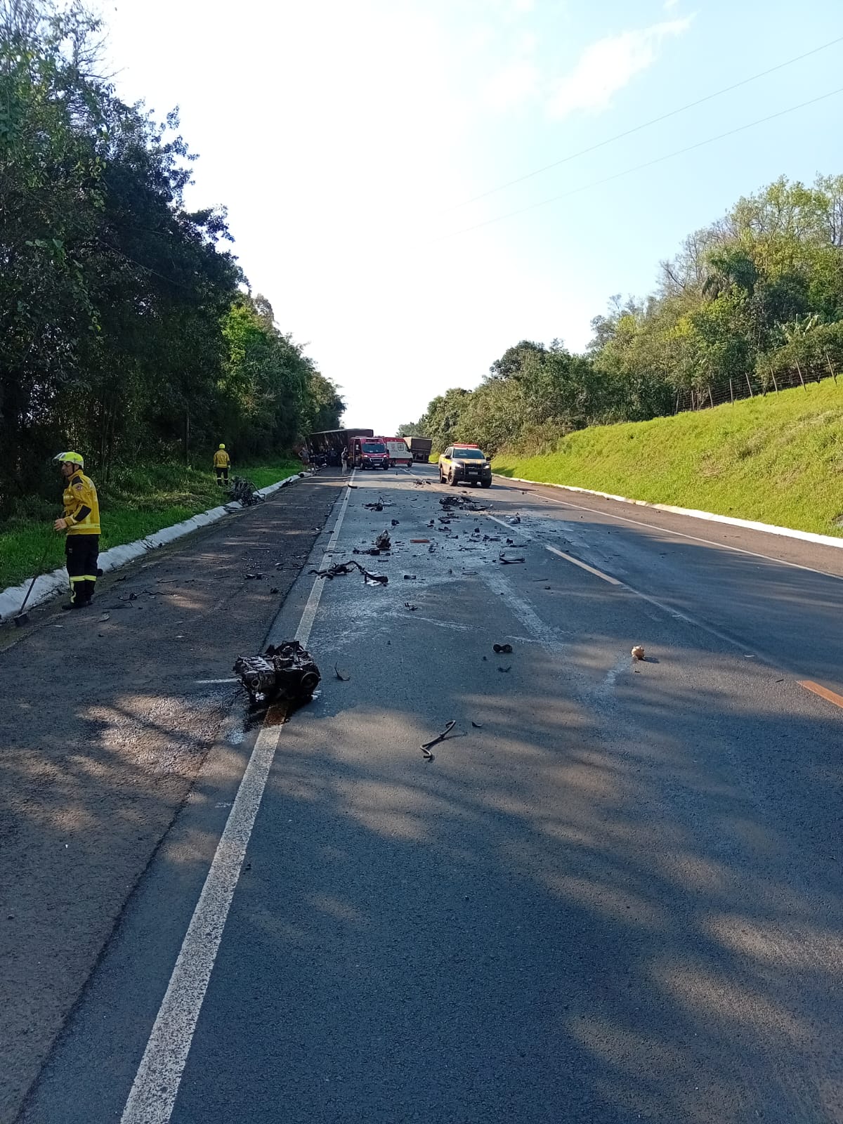 Homem morre em colisão frontal na BR-163 entre Guaraciaba e São Miguel do Oeste