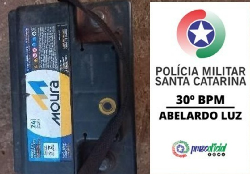 Após furtar bateria e ameaçar familiares, homem é preso em Abelardo Luz