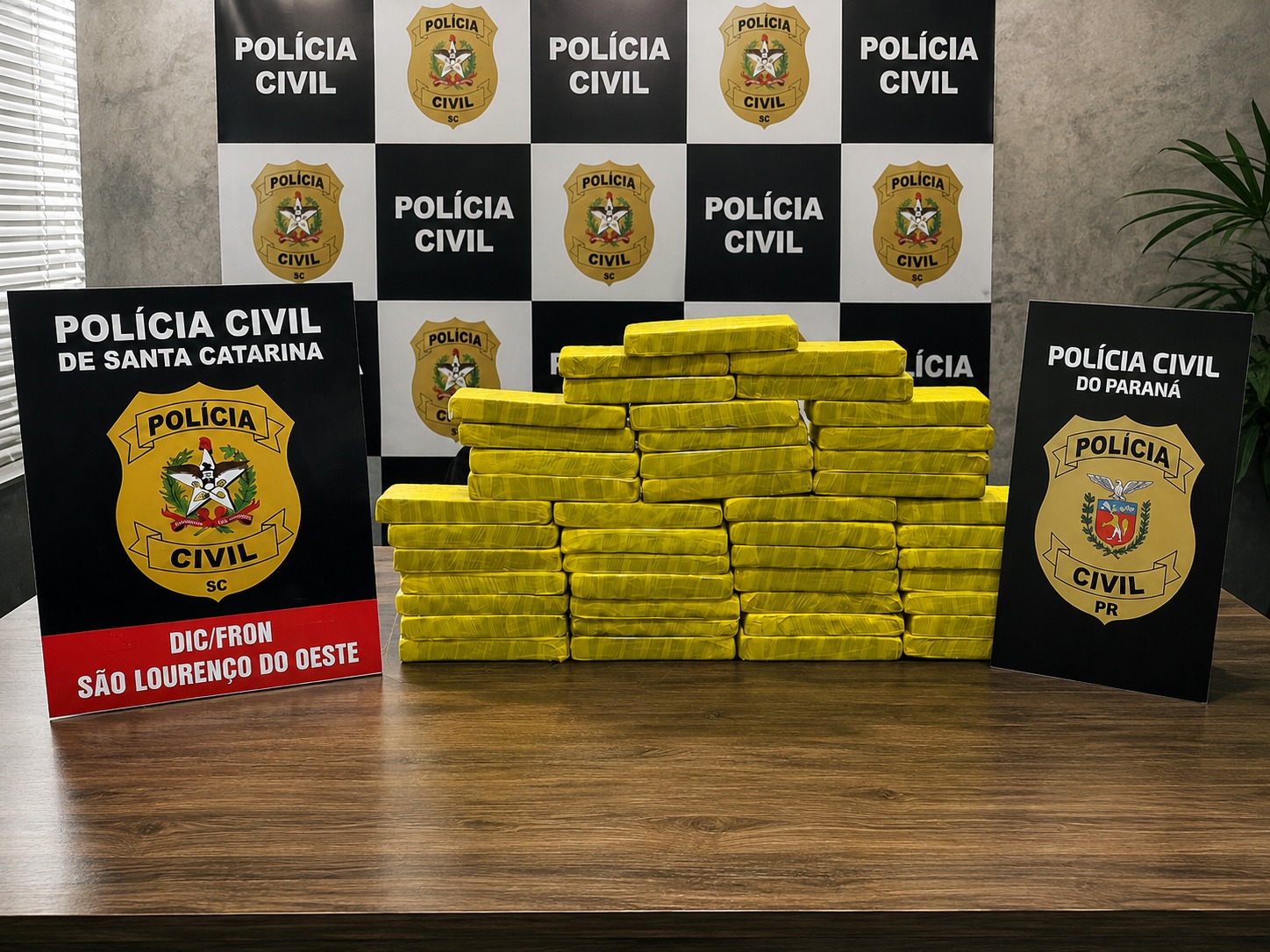 Polícia apreende quase 30 quilos de maconha durante operação em Quilombo