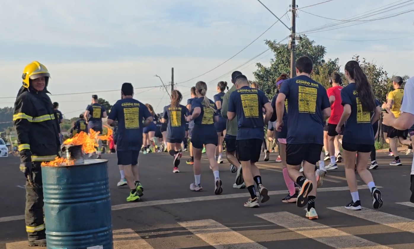 2ª Corrida do Fogo reúne centenas de atletas em Campo Erê