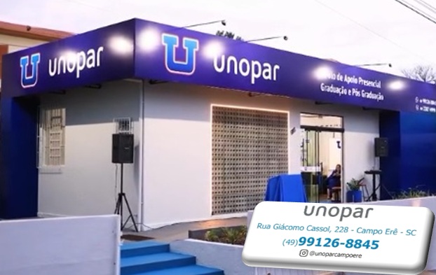 UNOPAR Campo Erê está em novo endereço e amplia oportunidades para quem quer estudar
